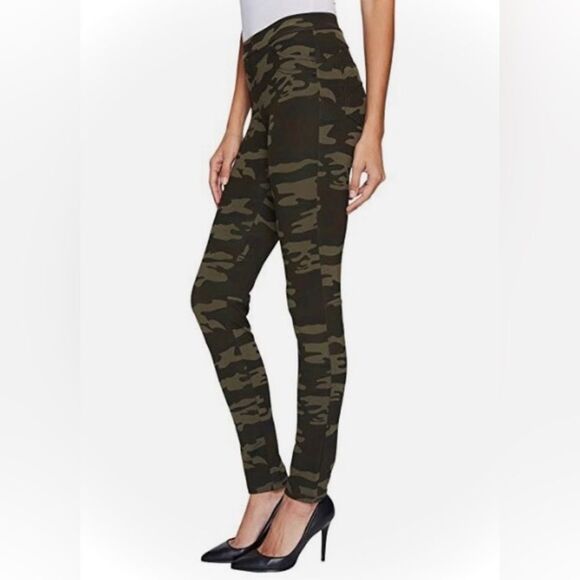 Sanctuary Runway Ponte Camouflage Leggings Forest Green Camo S - Picture 1 of 12